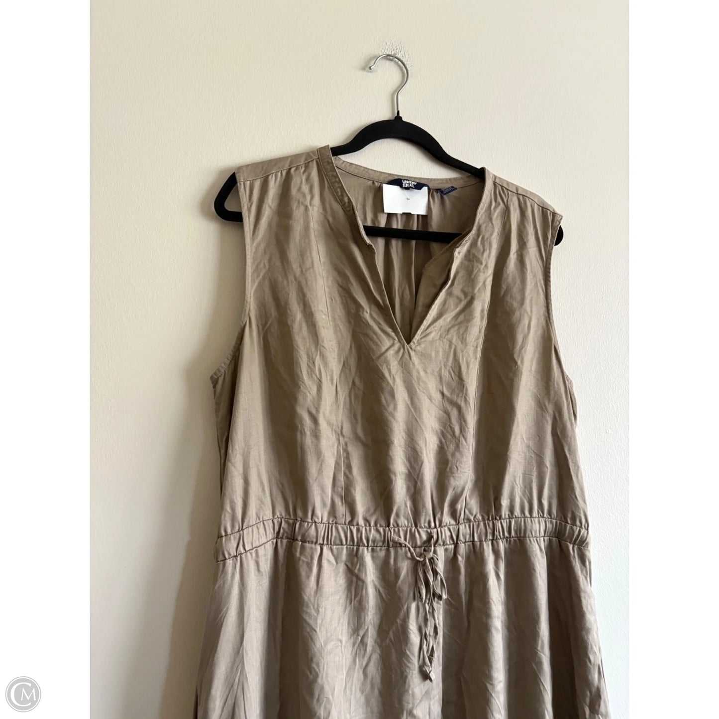 Dress Casual Maxi By Lands End In Taupe, Size: Xl