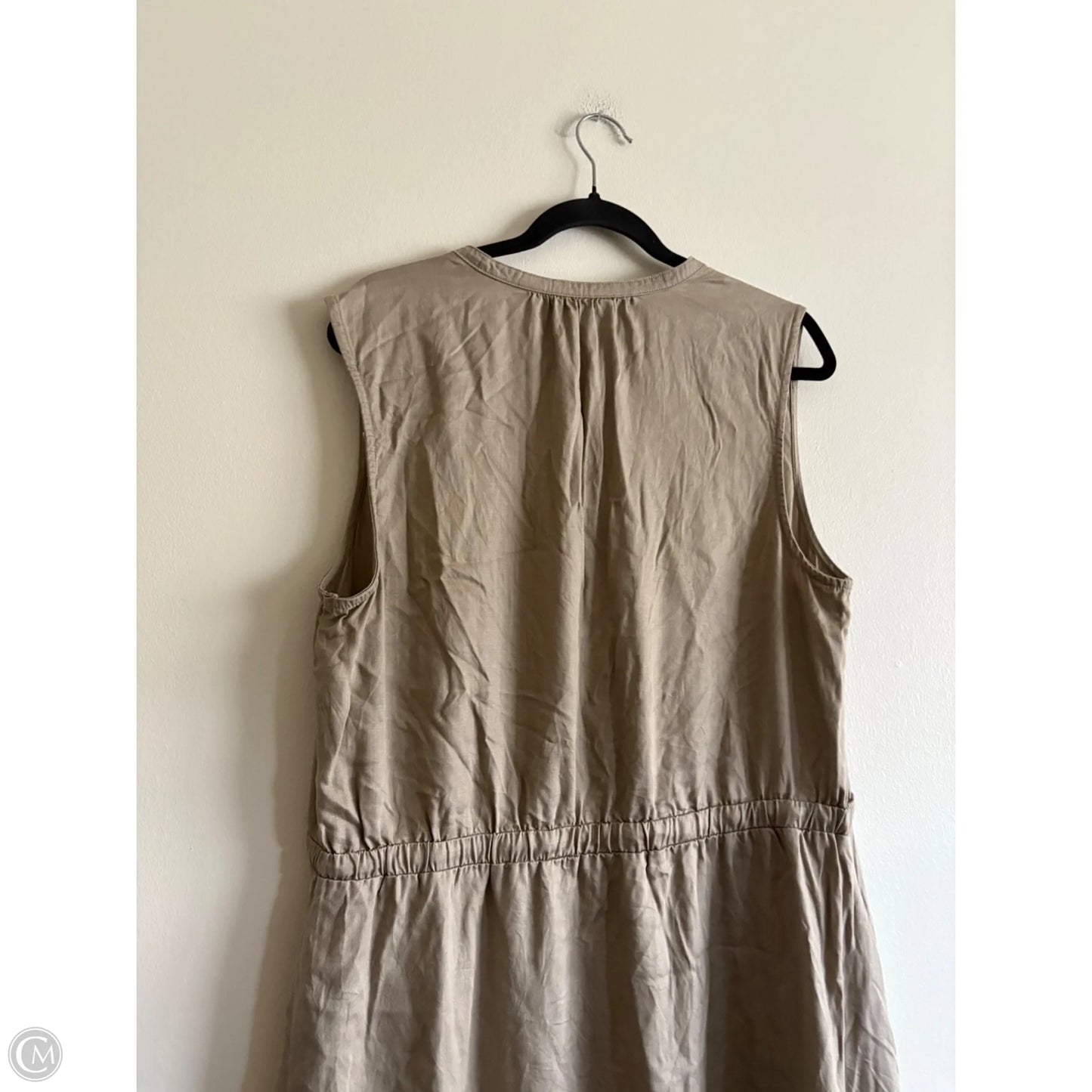 Dress Casual Maxi By Lands End In Taupe, Size: Xl