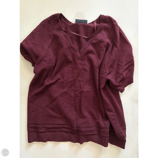 Sweater By Lane Bryant In Maroon, Size: 2x
