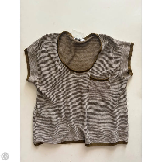 Top Short Sleeve By Madewell In Green, Size: M