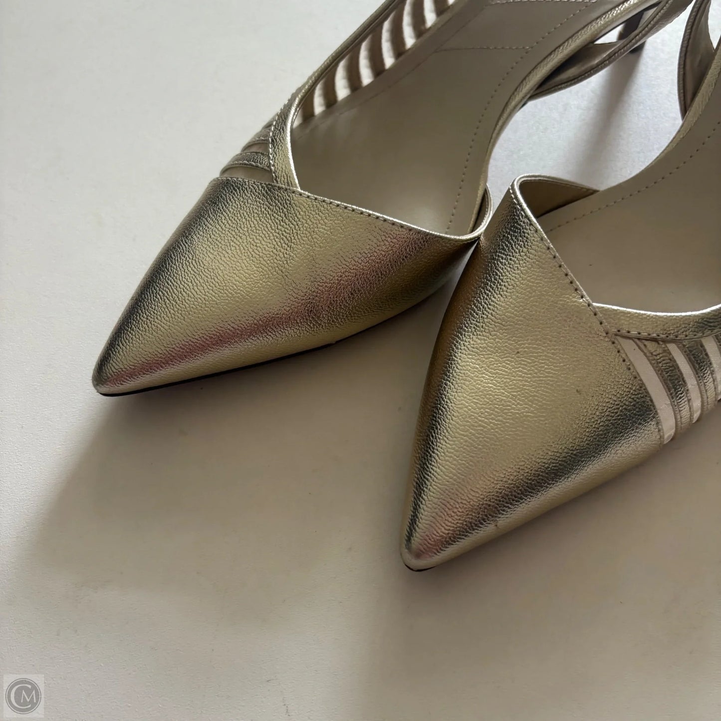 Shoes Heels Kitten By Franco Sarto In Gold, Size: 8