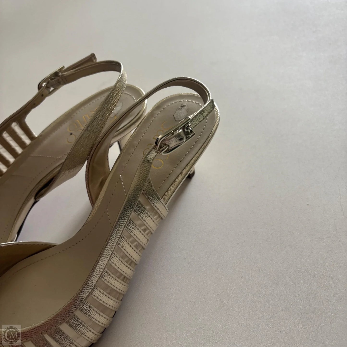 Shoes Heels Kitten By Franco Sarto In Gold, Size: 8