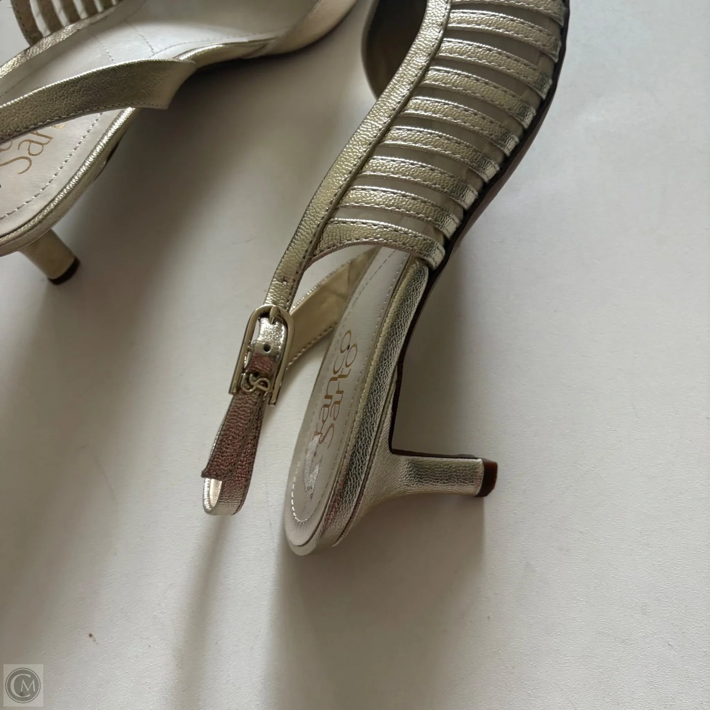 Shoes Heels Kitten By Franco Sarto In Gold, Size: 8