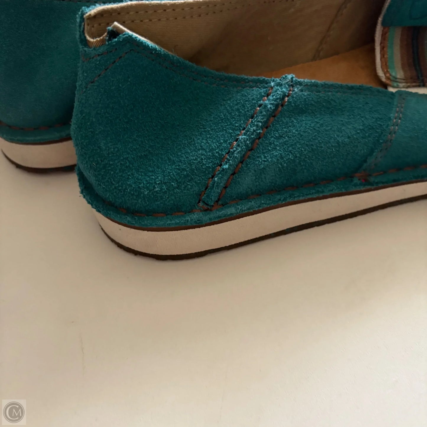 Shoes Flats By Ariat In Teal, Size: 8.5