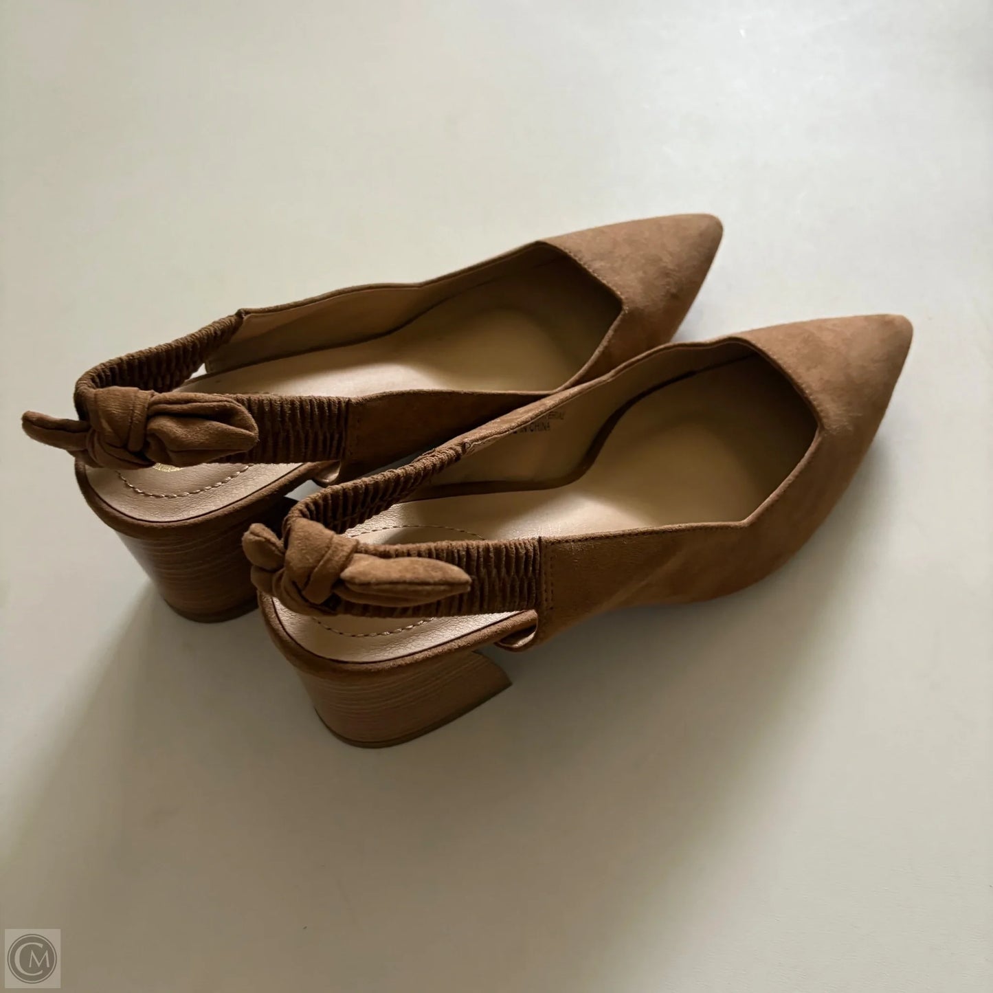 Shoes Heels Block By Cato In Tan, Size: 10