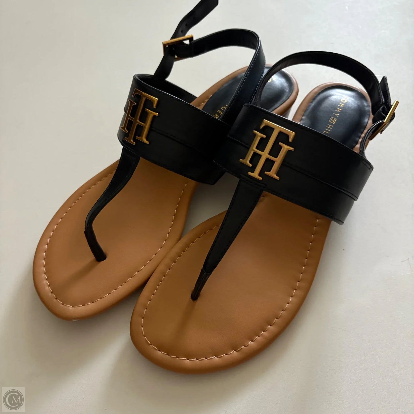 Sandals Flats By Tommy Hilfiger In Navy, Size: 11