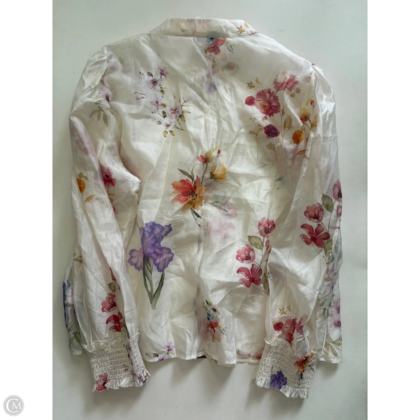 Top Long Sleeve By Bailey 44 In Floral Print, Size: L