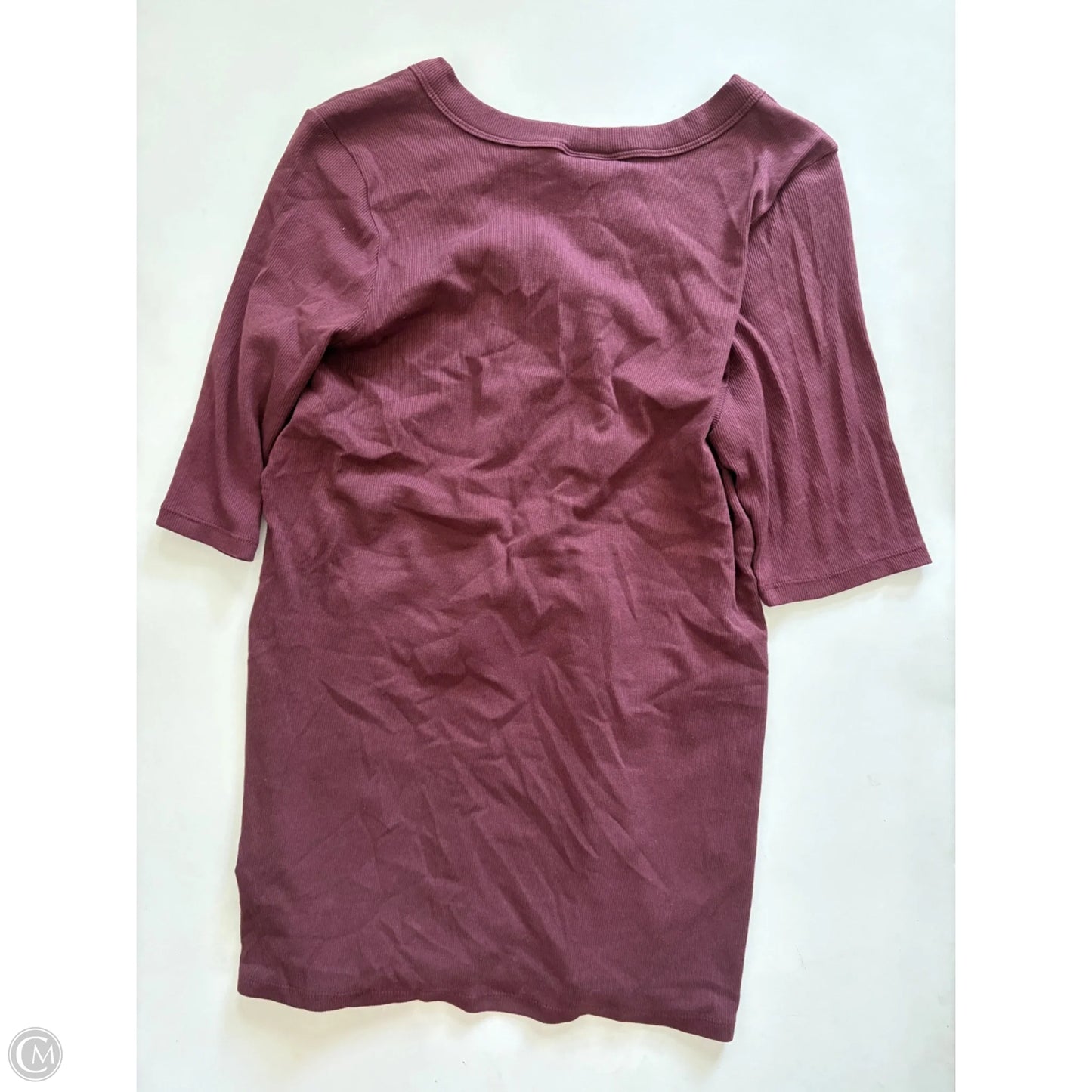 Top Long Sleeve By Torrid In Maroon, Size: 1x