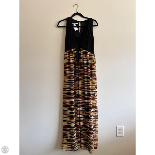 Dress Casual Maxi By Boston Proper In Black & Brown, Size: M
