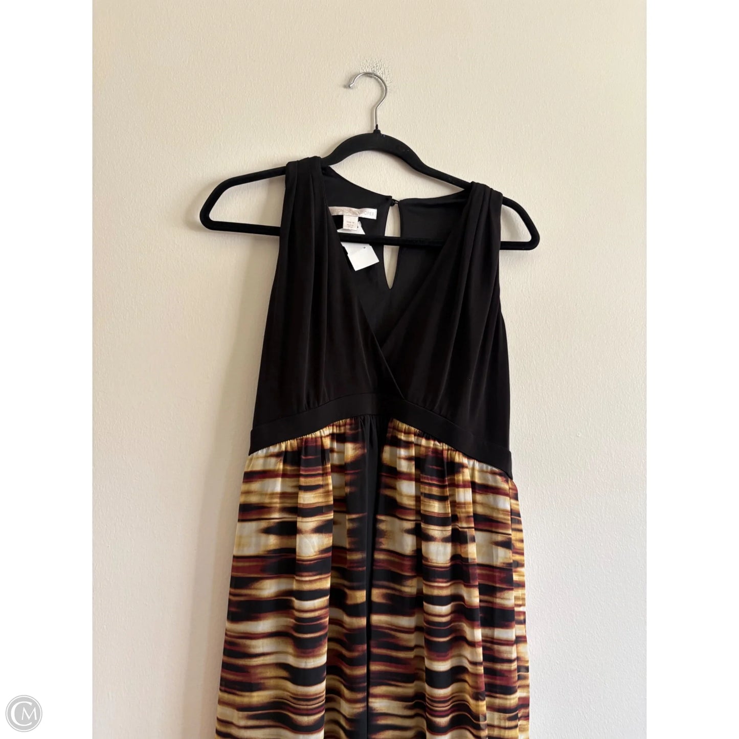 Dress Casual Maxi By Boston Proper In Black & Brown, Size: M