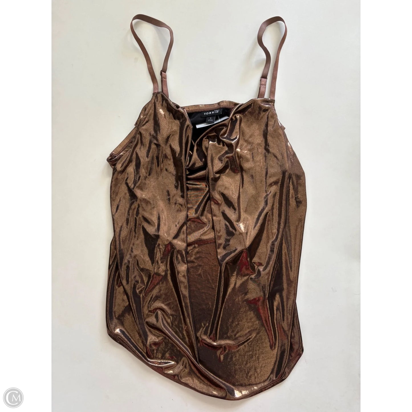 Top Sleeveless By Torrid In Brown, Size: 1x