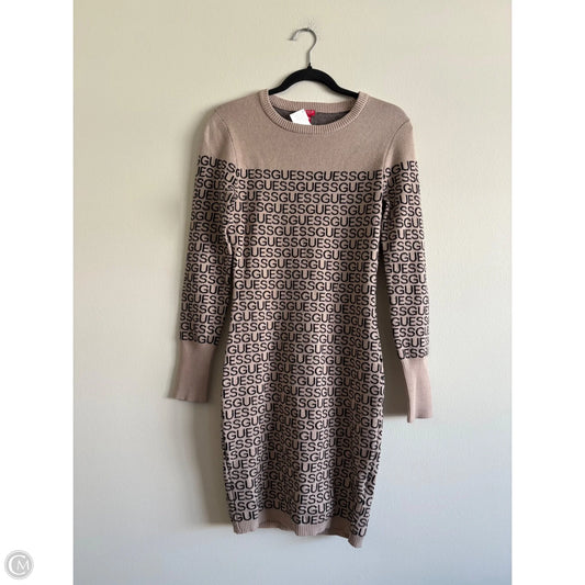 Dress Sweater By Guess In Brown, Size: M