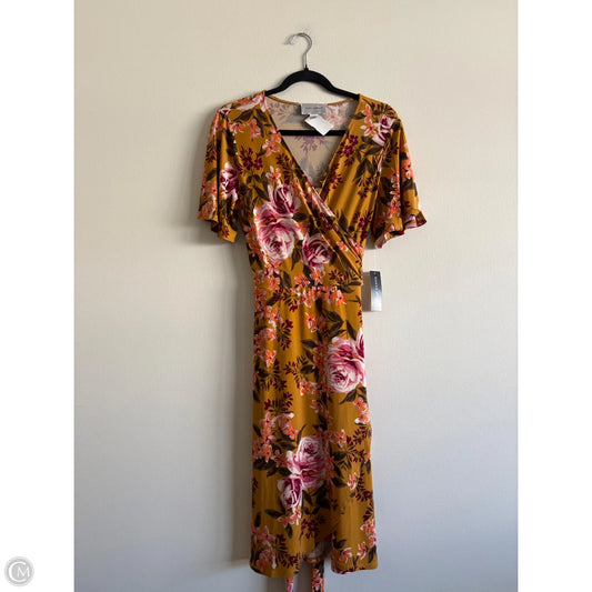 Dress Casual Midi By Donna Morgan In Floral Print, Size: 14
