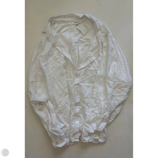 Top Long Sleeve By Beachlunchlounge In White, Size: Xl