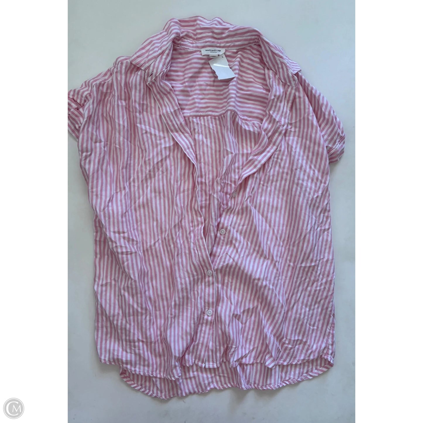 Top Short Sleeve By Beachlunchlounge In Pink, Size: L
