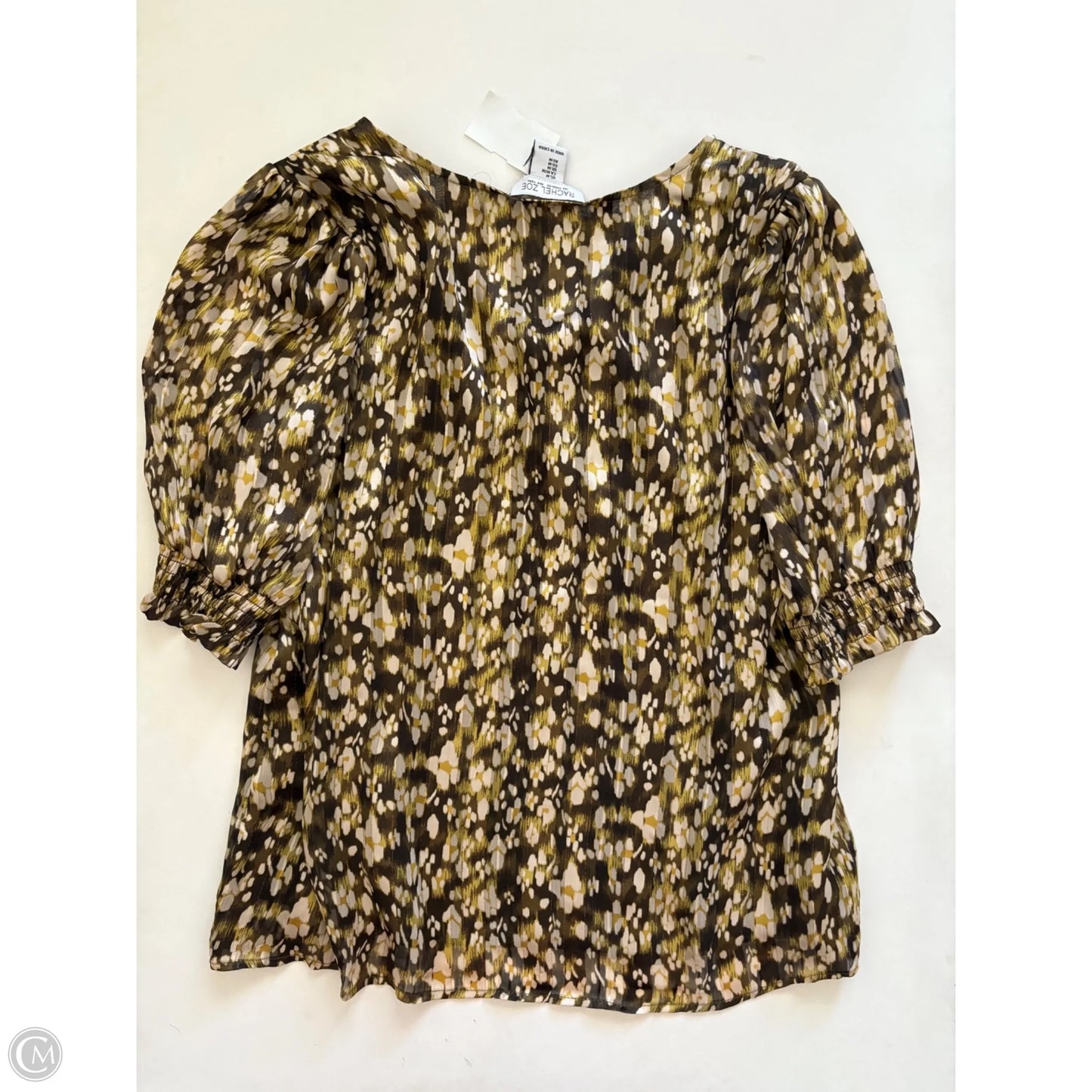 Top Short Sleeve By Rachel Zoe In Green, Size: M