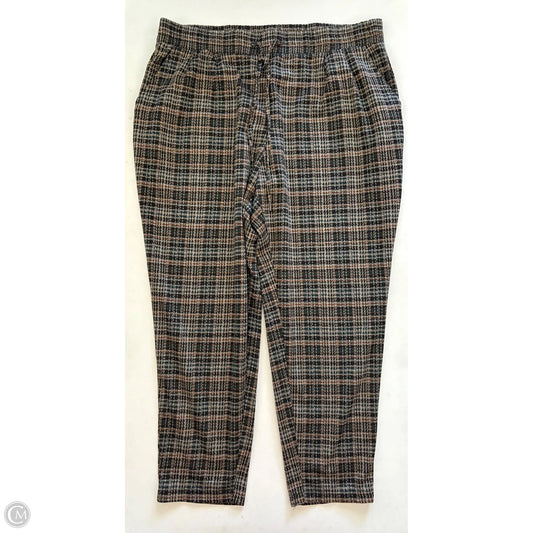 Pants Dress By Cato In Plaid Pattern, Size: 18