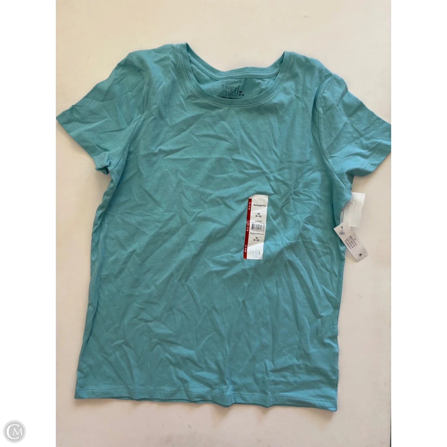 Top Short Sleeve By Time And Tru In Blue, Size: M