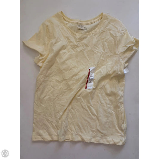 Top Short Sleeve By Time And Tru In Yellow, Size: M