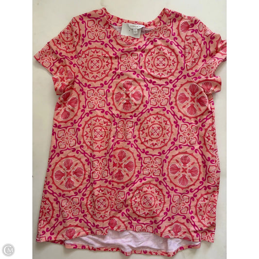 Top Short Sleeve By Crown And Ivy In Orange, Size: L