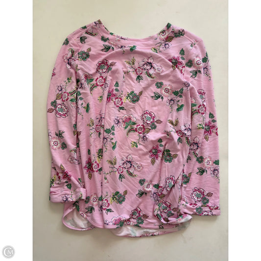 Top Long Sleeve By Crown And Ivy In Pink, Size: L