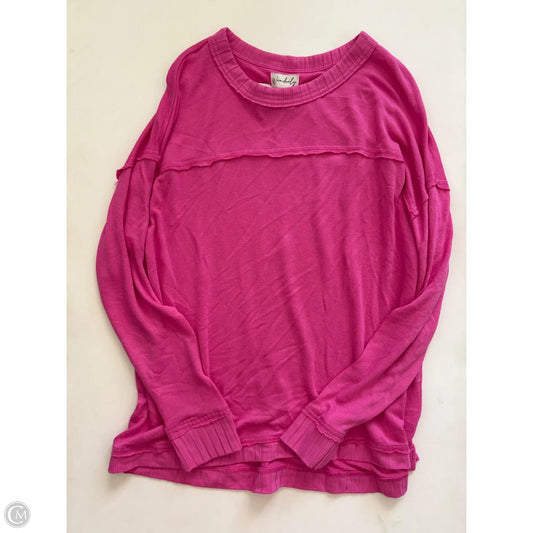 Sweater By Wonderly In Pink, Size: L