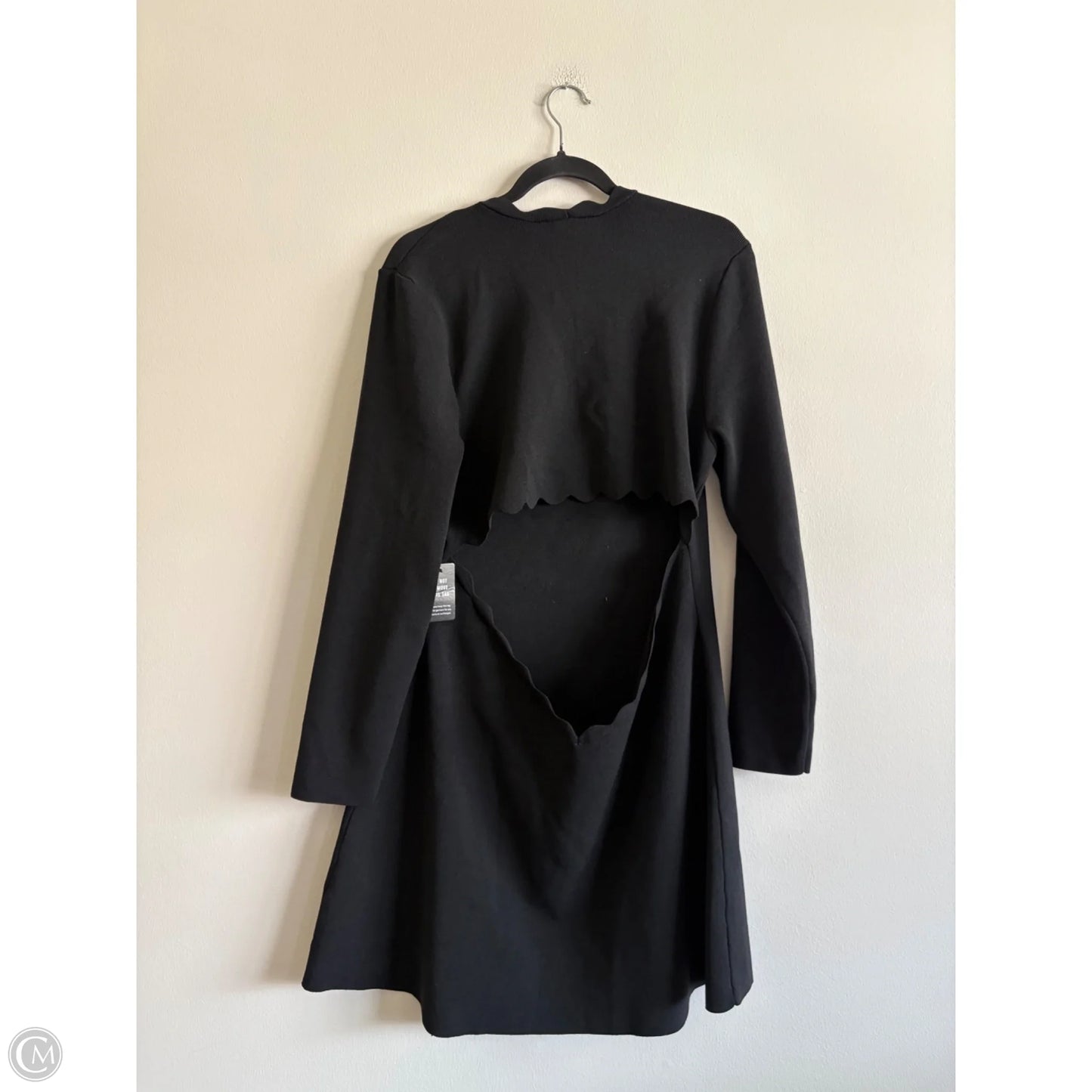 Dress Party Midi By Express In Black, Size: Xl