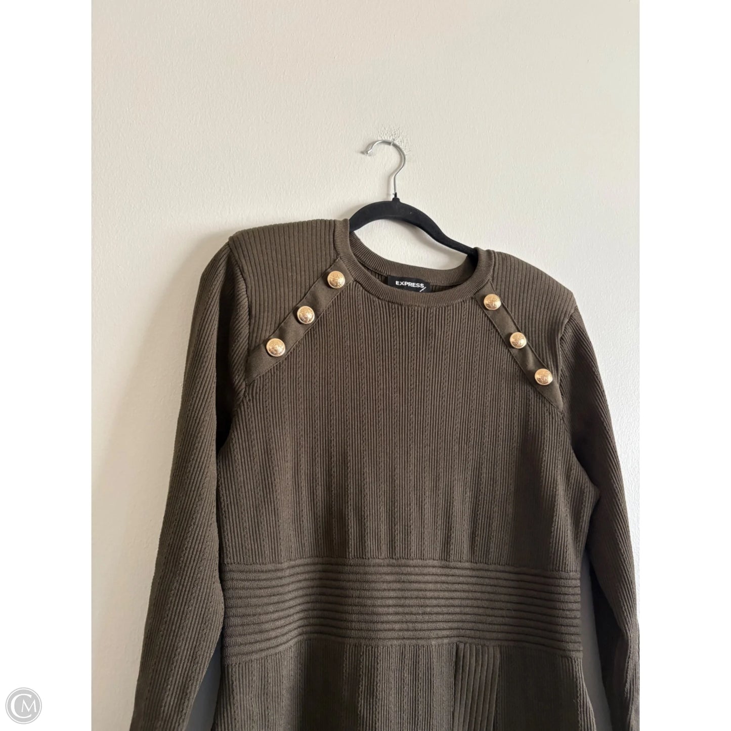 Dress Sweater By Express In Green, Size: Xl