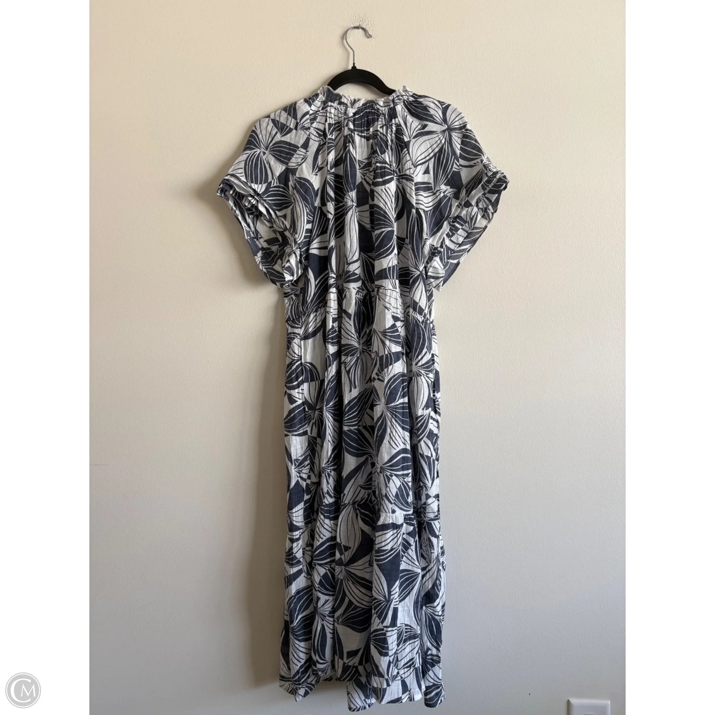 Dress Casual Midi By Sharagano In Blue, Size: Lp