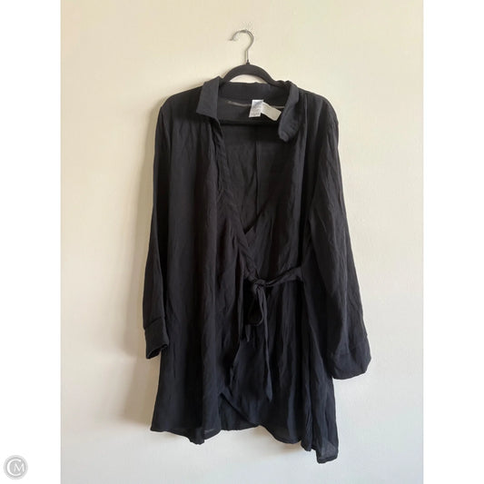 Top Long Sleeve By Time And Tru In Black, Size: L