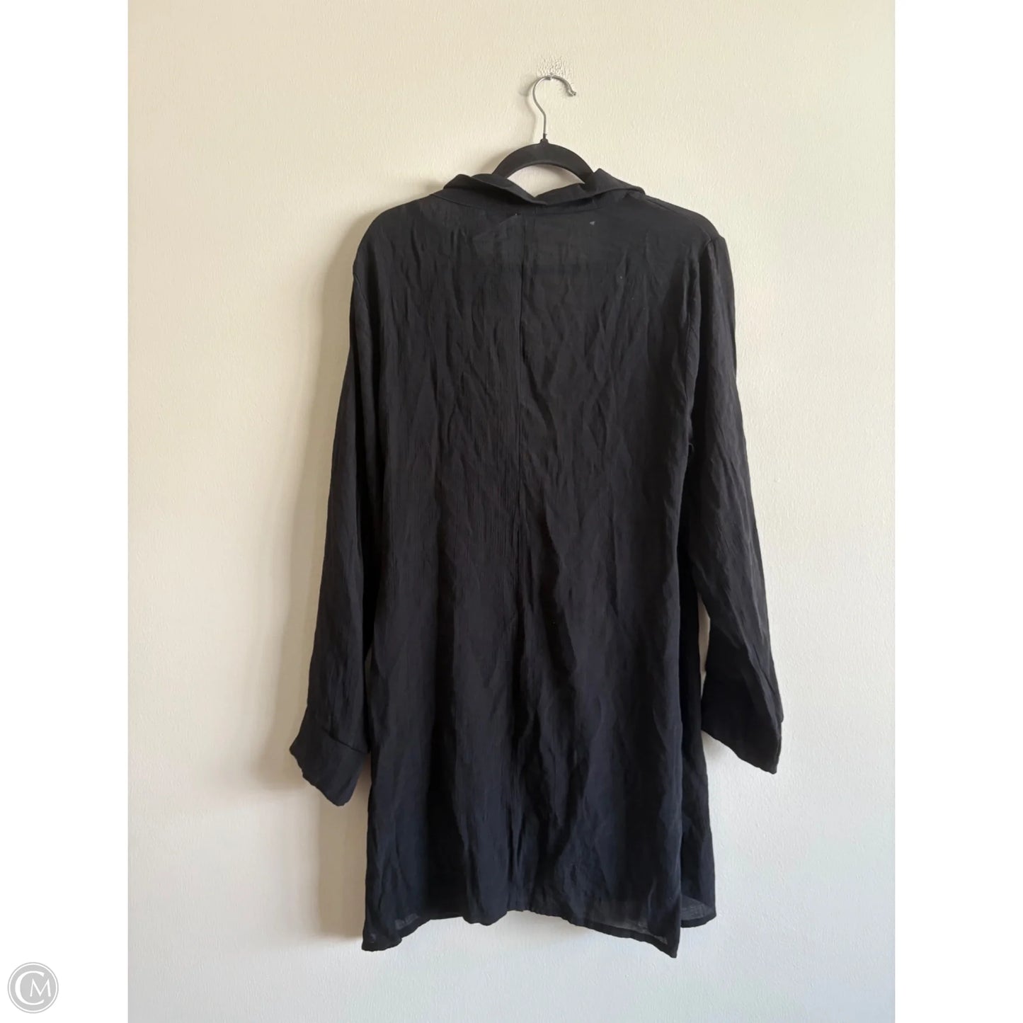 Top Long Sleeve By Time And Tru In Black, Size: L