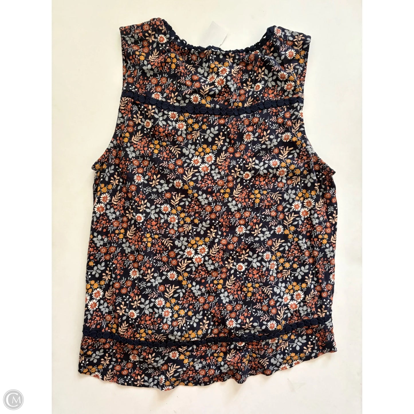 Top Sleeveless By Lucky Brand In Floral Print, Size: Xl