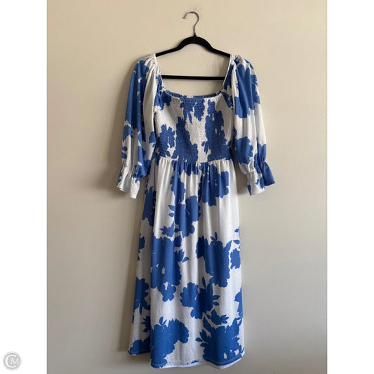 Dress Casual Midi By Sugar Lips In Blue, Size: S