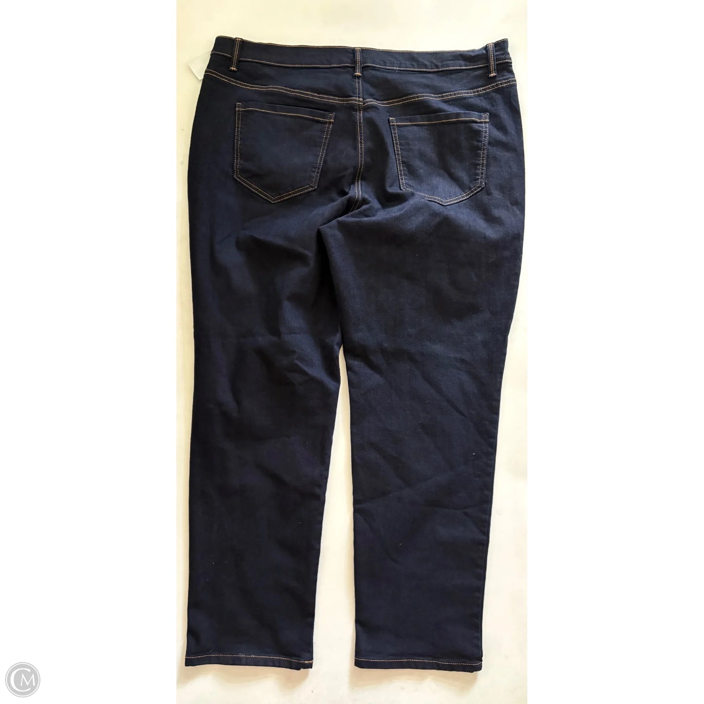 Jeans Straight By Gloria Vanderbilt In Blue, Size: 18