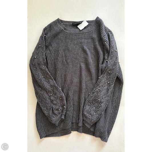 Sweater By Lane Bryant In Grey, Size: 22