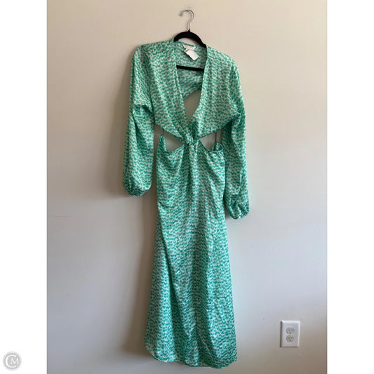 Dress Party Long By H&m In Green, Size: Xl