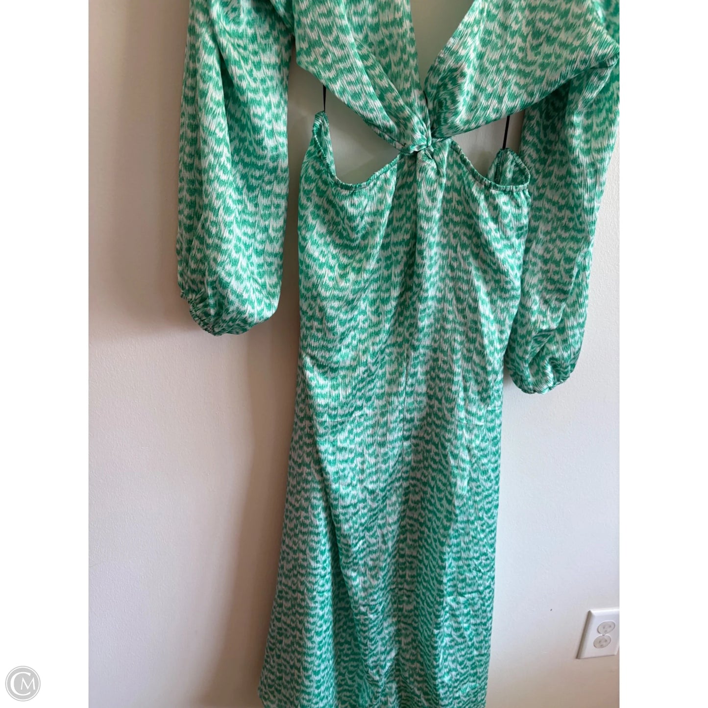 Dress Party Long By H&m In Green, Size: Xl