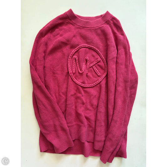 Sweater Designer By Michael Kors In Pink, Size: L