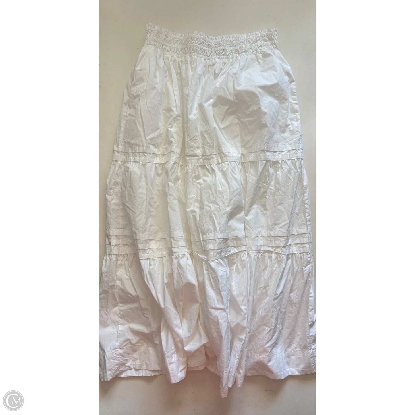 Skirt Maxi By Quince In White, Size: L