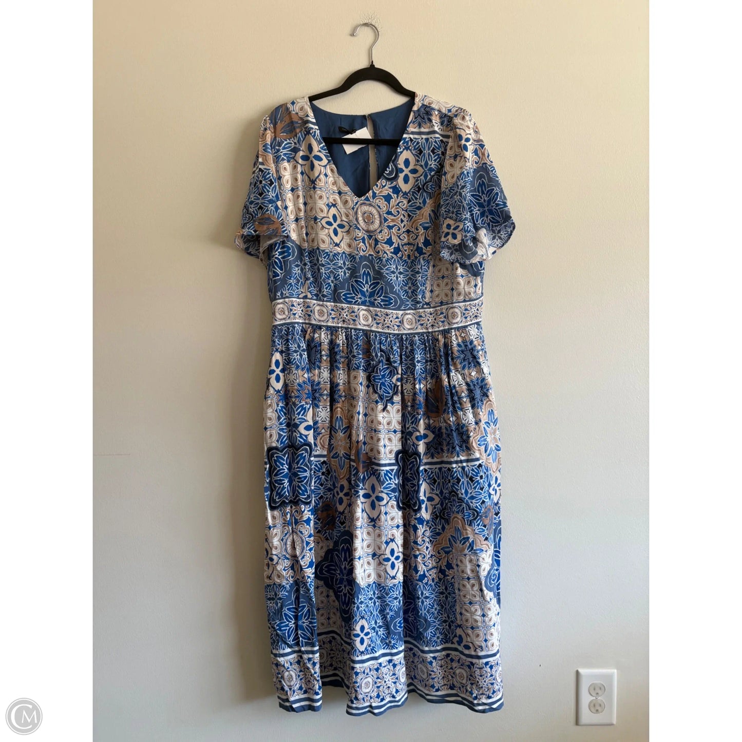 Dress Party Long By Talbots In Blue, Size: 16