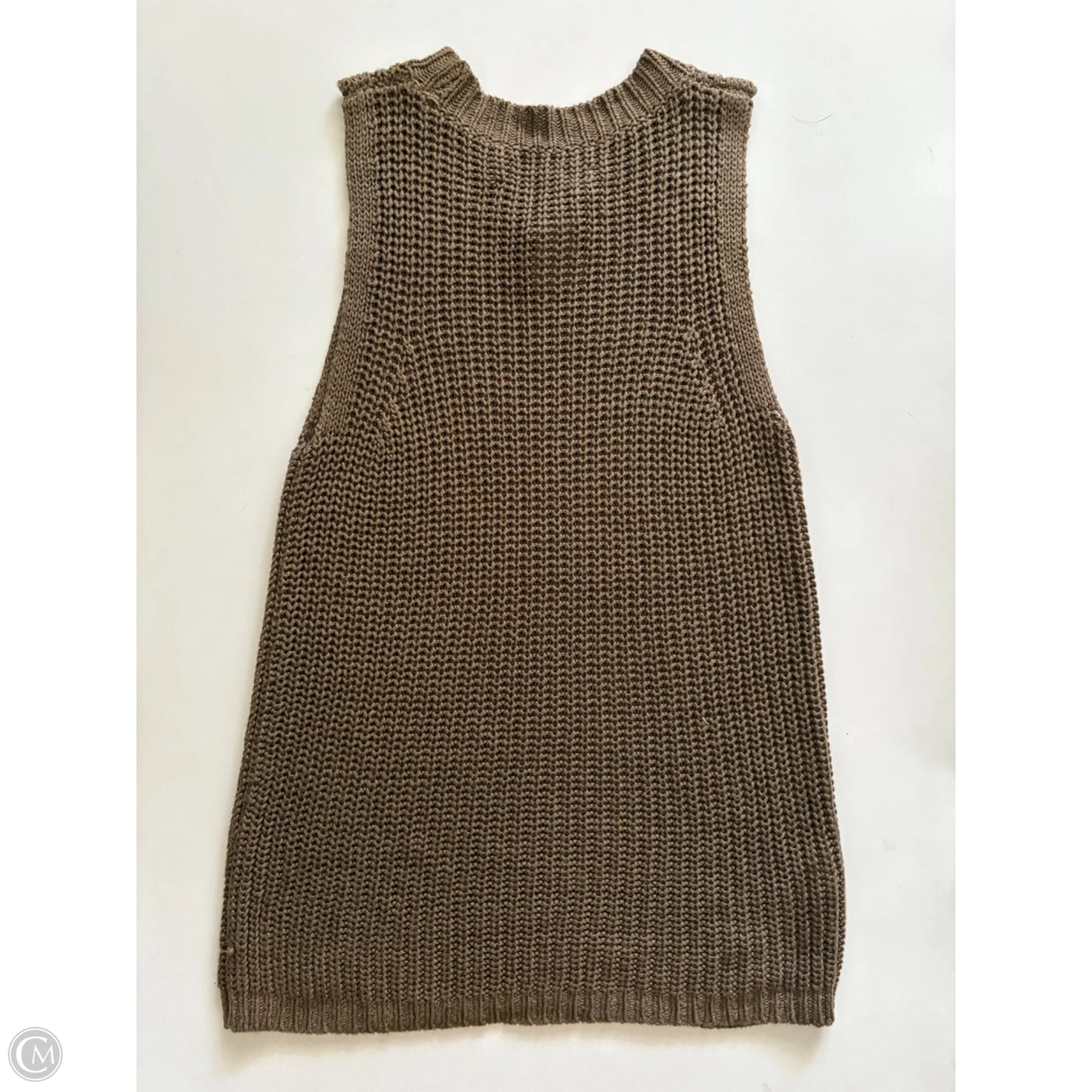 Sweater Short Sleeve By Loft In Green, Size: S