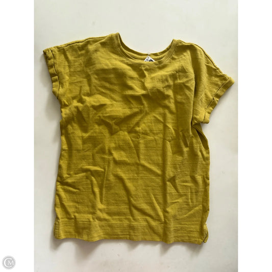 Top Short Sleeve By Loft In Yellow, Size: Xs