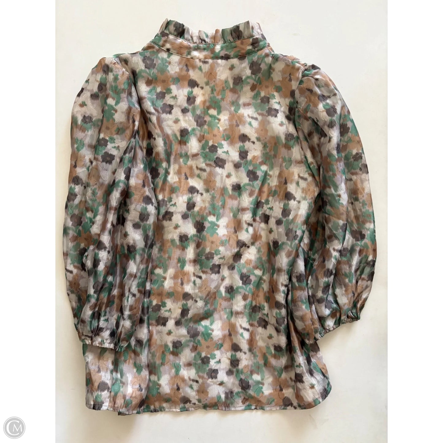 Top 3/4 Sleeve By Jade In Green, Size: S
