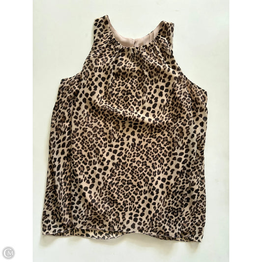 Top Sleeveless By Vince Camuto In Animal Print, Size: Xs