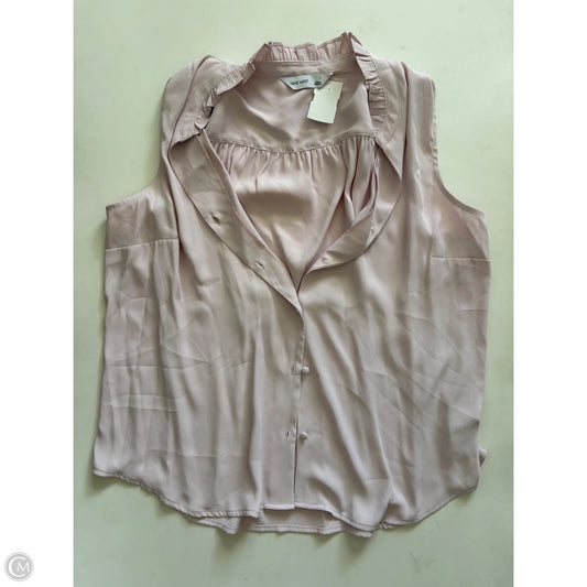 Top Sleeveless By Nine West In Pink, Size: L