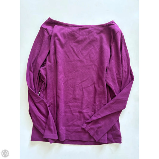 Top Long Sleeve By Old Navy In Purple, Size: Xxl