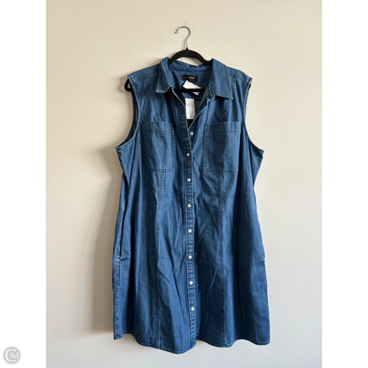 Dress Casual Short By Banana Republic In Blue Denim, Size: Xxl