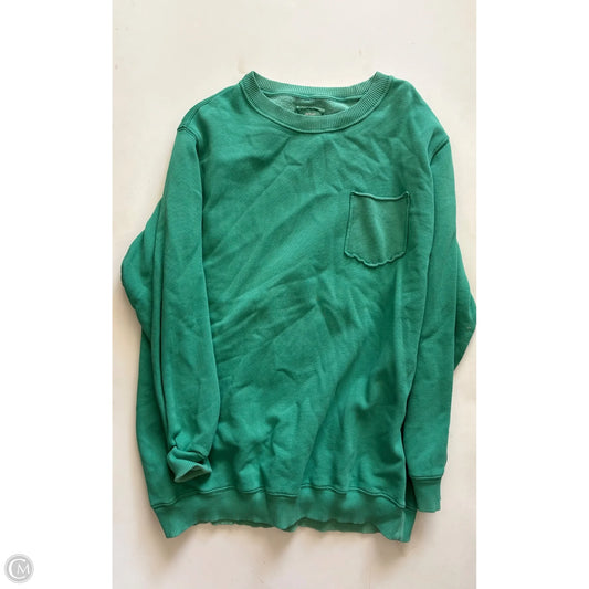 Sweatshirt Crewneck By Aerie In Green, Size: S