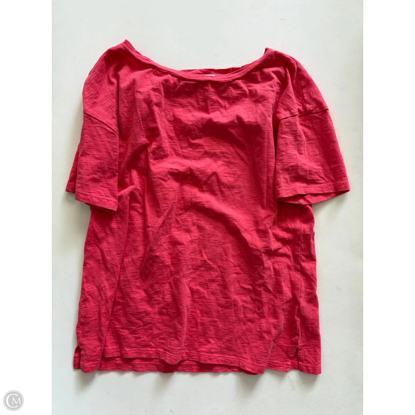 Top Short Sleeve By Talbots In Coral, Size: M