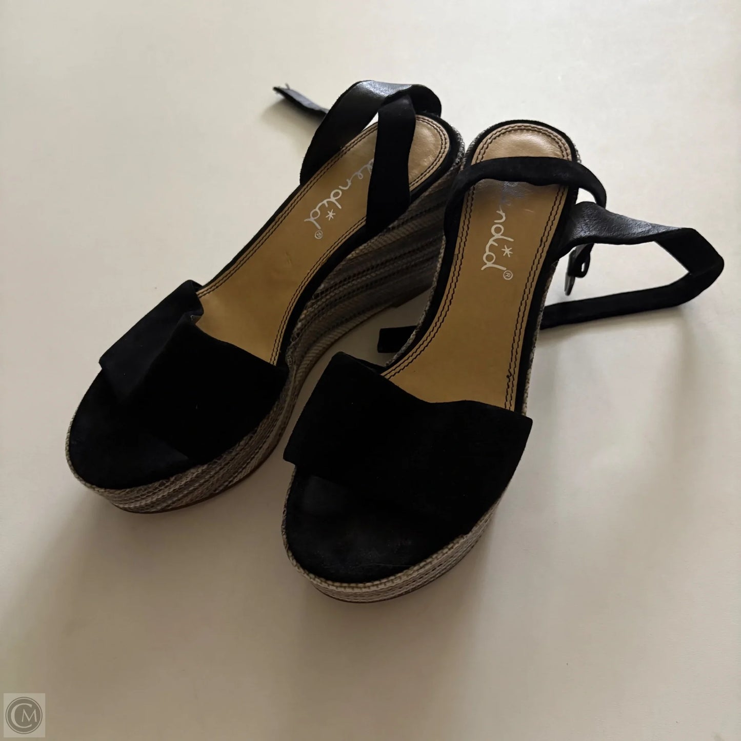 Shoes Heels Wedge By Splendid In Black, Size: 8